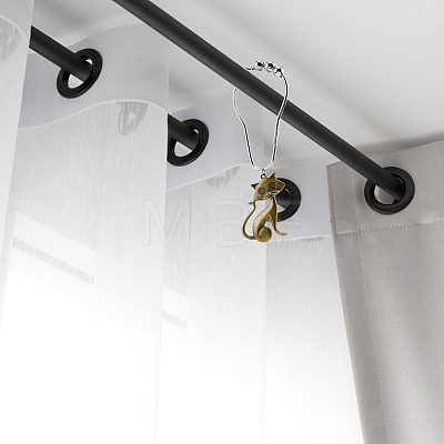 Iron Shower Curtain Rings for Bathroom HJEW-PH01698-1