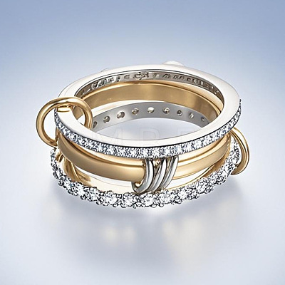 Ring Alloy with Crystal Rhinestone Finger Rings FS-WGDB9DD-04-1