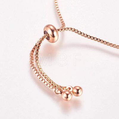 Brass Chain Bracelet Making MAK-P007-03-03RG-1
