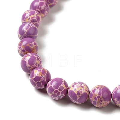 Synthetic Imperial Jasper Dyed Beads Strands G-P507-01A-06-1