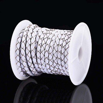 Hollow Braided Cowhide Leather Cord NWIR-ZX002-01C-1