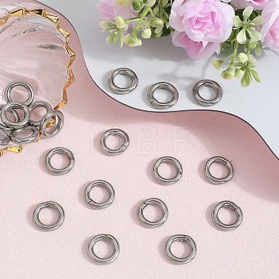 20Pcs 304 Stainless Steel Closed Jump Rings STAS-SP0001-85B-1