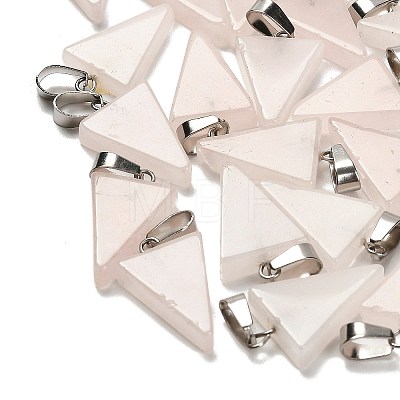 Natural Rose Quartz Pendants G-B127-04P-13-1