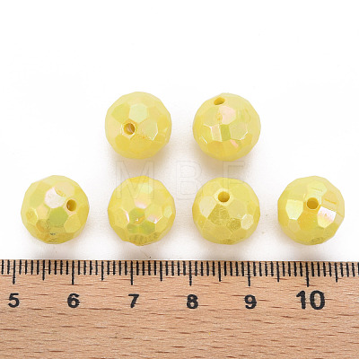 Opaque Acrylic Beads TACR-S154-10F-08-1