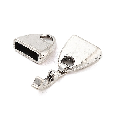 Tibetan Style Alloy Fold Over Clasps TIBE-R308-05AS-RS-1