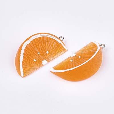 Resin Pendants RESI-T028-56B-1