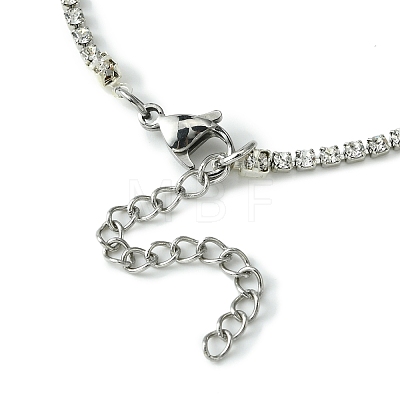 Rhinestone Tennis Bracelet BJEW-JB09625-02-1