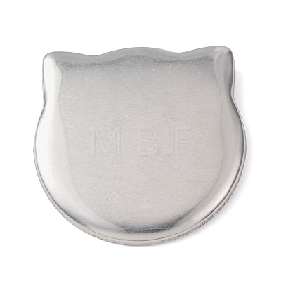 Cat Shape Iron Blank Badge Button Parts IFIN-D004-01P-1