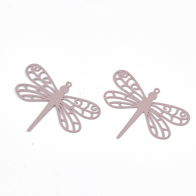 430 Stainless Steel Filigree Pendants LS-STAS-T042-08E-1