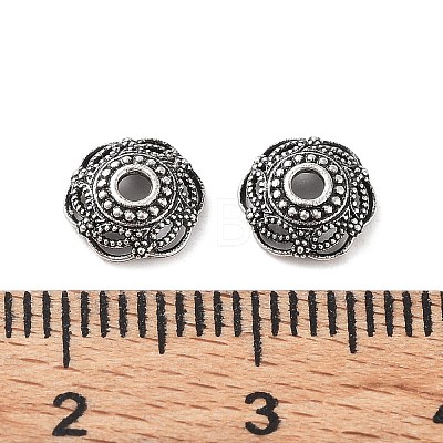 925 Sterling Silver Bead Caps STER-A040-01AS-1