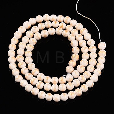 Natural Mashan Jade Beads Strands G-A255-A01-04I-1