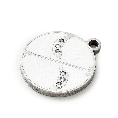 Twelve Constellations 304 Stainless Steel Enamel Pendants SA-CBAAE04-01P-09-1