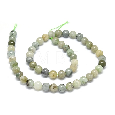 Natural Myanmar Jade Beads Strands G-O201A-19A-1