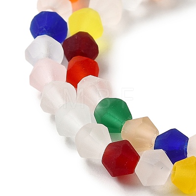 Imitate Austrian Crystal Frosted Glass Beads Strands GLAA-F029-TM3mm-B29-1