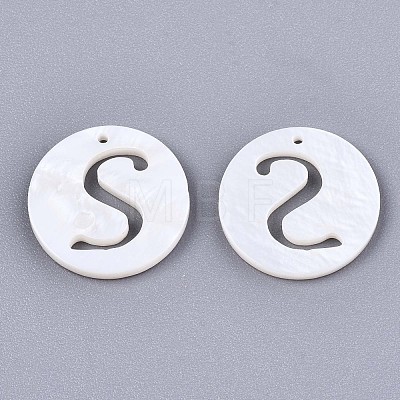 Natural Freshwater Shell Charms SHEL-S276-119S-1