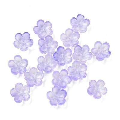 Dyed & Heated Glass Bead Caps GLAA-C042-01J-1