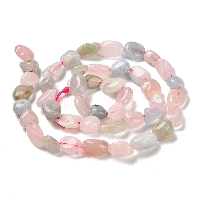 Natural Morganite Beads Strands G-Q1004-01B-1