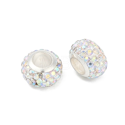 Alloy Rhinestone Clay Pave Beads ALRI-D300-03S-07-1