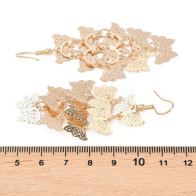 Brass Dangle Earrings EJEW-B157-02B-G-1