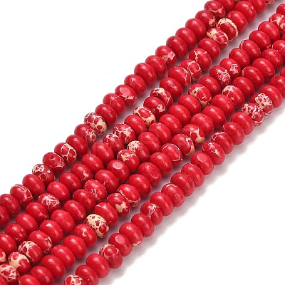 Synthetic Imperial Jasper Beads Strands G-L635-A09-4x2mm-01-1