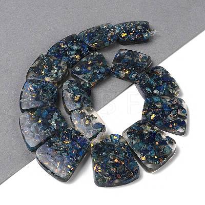 Dyed Natural Imperial Jasper with Resin Beads Strands G-Q017--E05-01C-1