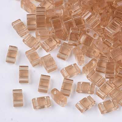 2-Hole Glass Seed Beads SEED-T003-01B-05-1