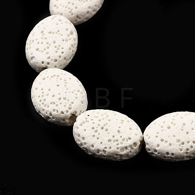 Dyed Natural Lava Rock Beads Strands G-A264-A02-01C-1