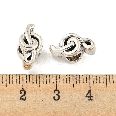 Rack Plating Alloy European Beads FIND-B034-35AS-1