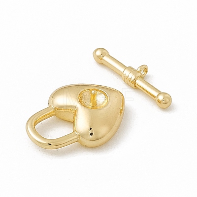 Brass Toggle Clasps KK-K271-20G-1