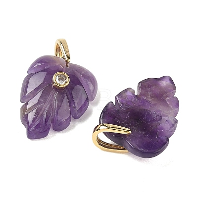 Natural Amethyst Pendants GG-CBA105B-01J-G-1