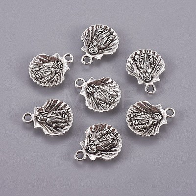 Tibetan Style Alloy Pendants TIBEP-17997-AS-RS-1