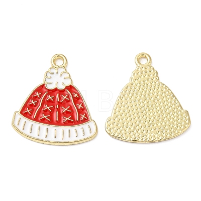 Christmas Alloy Enamel Pendants ENAM-D050-13E-02G-1