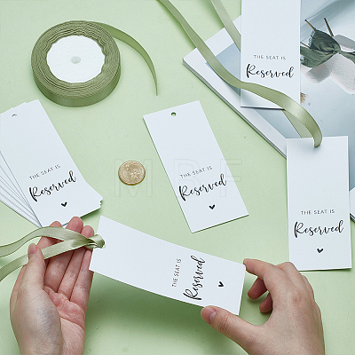 120Pcs Paper Reserved Seat Tag AJEW-GO0005-33-1