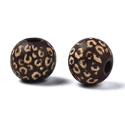 Painted Natural Wood Beads X-WOOD-T021-53A-02-1