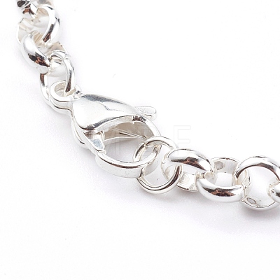 Women's 304 Stainless Steel Rolo Chain Bracelets BJEW-JB05996-01-1