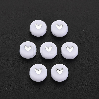 Plating Acrylic Beads X-PACR-R242-02-1