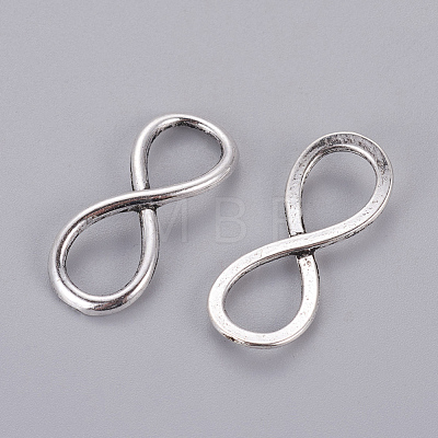 Tibetan Style Alloy Infinity Links connectors X-TIBE-30148-AS-NR-1