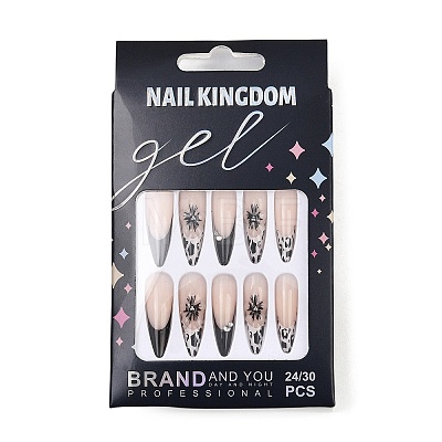 Acrylic Full Cover Press On False Nails MRMJ-P019-01C-1