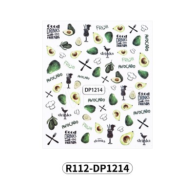 Summer Nail Decals Stickers MRMJ-R112-DP1214-1