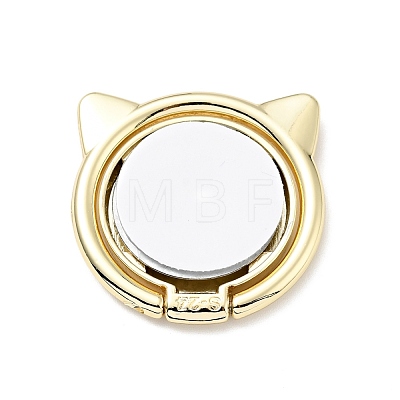 Alloy Cat Cell Phone Holder Stand Findings AJEW-E046-02G-1