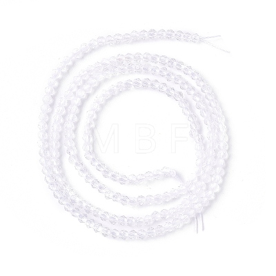 Transparent Glass Beads Strands X-GLAA-C019-01A-33-1