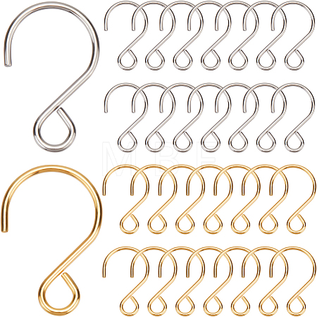 300Pcs 2 Colors Stainless Steel Hook STAS-SP0001-84-1