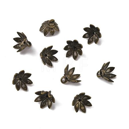 Brass Bead Cap Pendant Bails KK-WH0044-57AB-1
