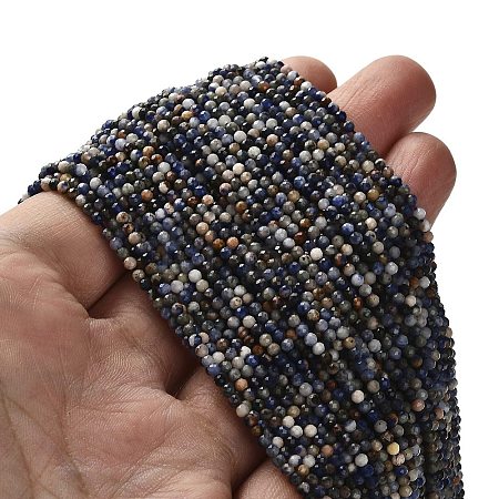 Natural Sodalite Beads Strands G-RM2025-A19-2mm-A-1