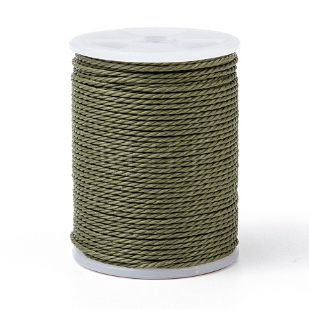Round Waxed Polyester Cord X-YC-G006-01-1.0mm-37-1