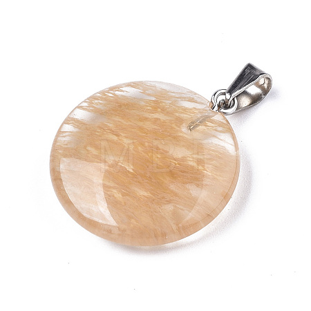Synthetic Yellow Aventurine Pendants LS-X-G-R470-011-1
