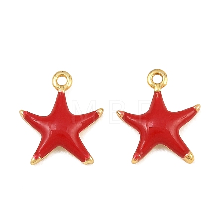 Brass Enamel Pendants KK-CBA3642-03G-07-1