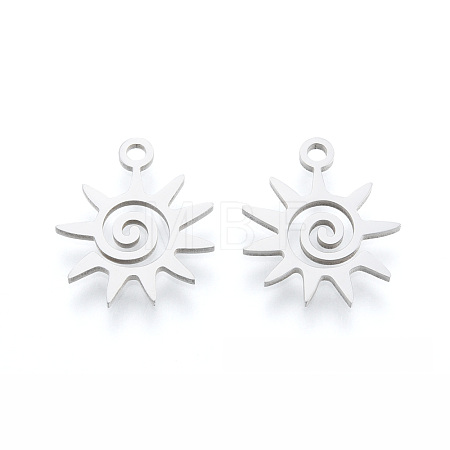 Non-Tarnish 201 Stainless Steel Charms STAS-N090-LA995-1-1