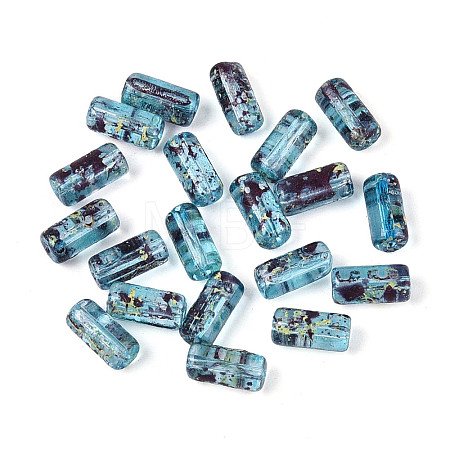 Picasso Transparent Glass Bugle Beads SEED-N010-02J-1