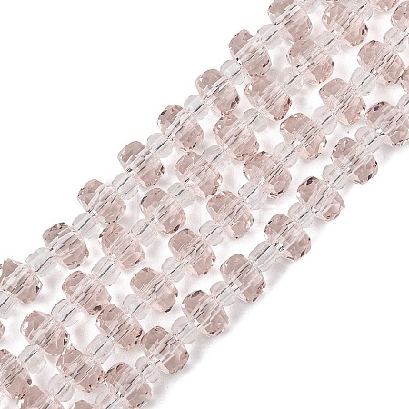 Transparent Glass Beads Strands GLAA-P076-01A-05-1